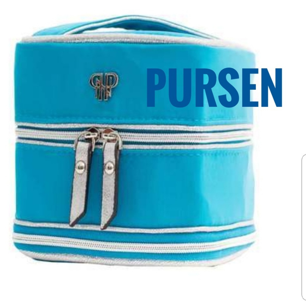 SOLD OUT!!! PurseN  teal silver Tiara Weekender